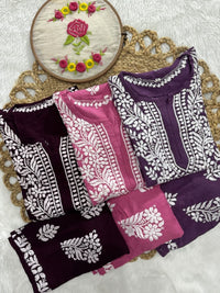 Rayon Trending Chikankari combo - chikankariofficial