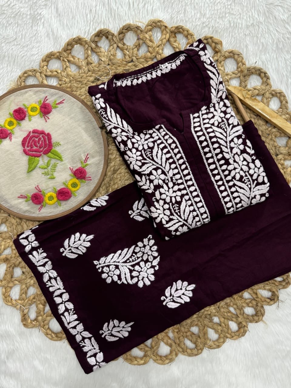 Rayon Trending Chikankari combo - chikankariofficial