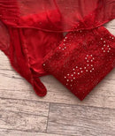 Ring Jaal luxury Sleveless kurti - chikankariofficial