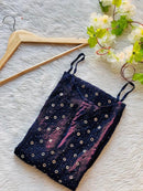 Ring Jaal luxury Sleveless kurti - chikankariofficial