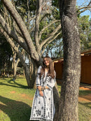 ( Rishita Special )Black n White Rayon Plazzo Combo - chikankariofficial