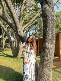 ( Rishita Special )Black n White Rayon Plazzo Combo - chikankariofficial