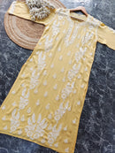 Riwayat Straight Fit Modal Kurti - chikankariofficial