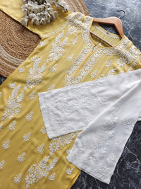 Riwayat Straight Fit Modal Kurti - chikankariofficial