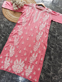 Riwayat Straight Fit Modal Kurti - chikankariofficial