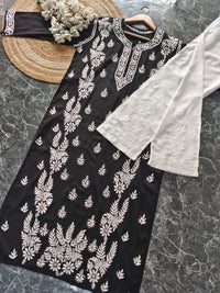 Riwayat Straight Fit Modal Kurti - chikankariofficial