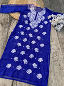 Rose keel Beautiful Georgette Kurtis - chikankariofficial