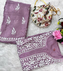 Santoshi Special Chikan Daman Co ord Set - chikankariofficial