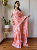 Saree With blouse 55+ Designs - chikankariofficial