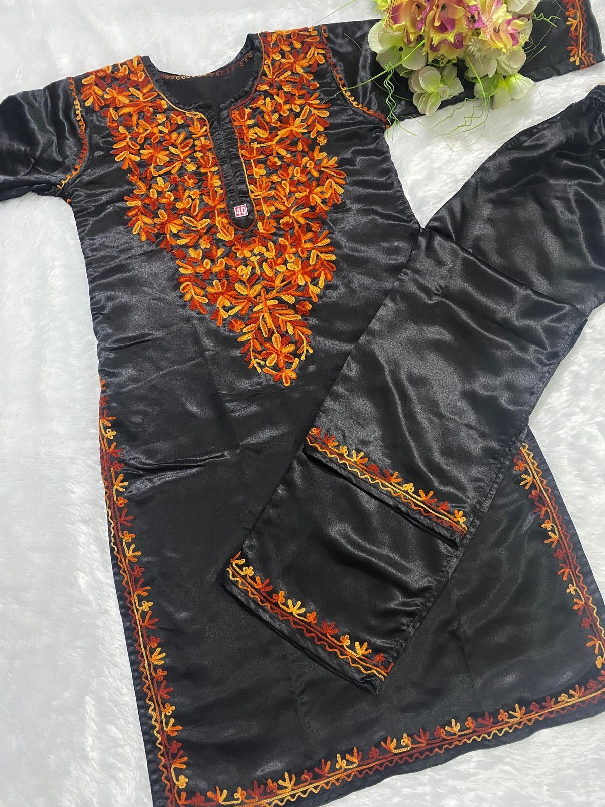 Sartin Winter special silky Plazzo Combo