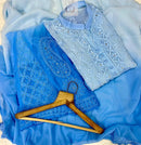 Shaded Fancy Mukaish Work Chikankari Set - chikankariofficial