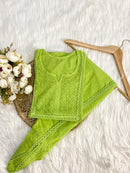 Short Dhoti Co ord Set - chikankariofficial