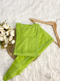 Short Dhoti Co ord Set - chikankariofficial