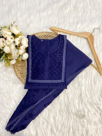 Short Dhoti Co ord Set - chikankariofficial