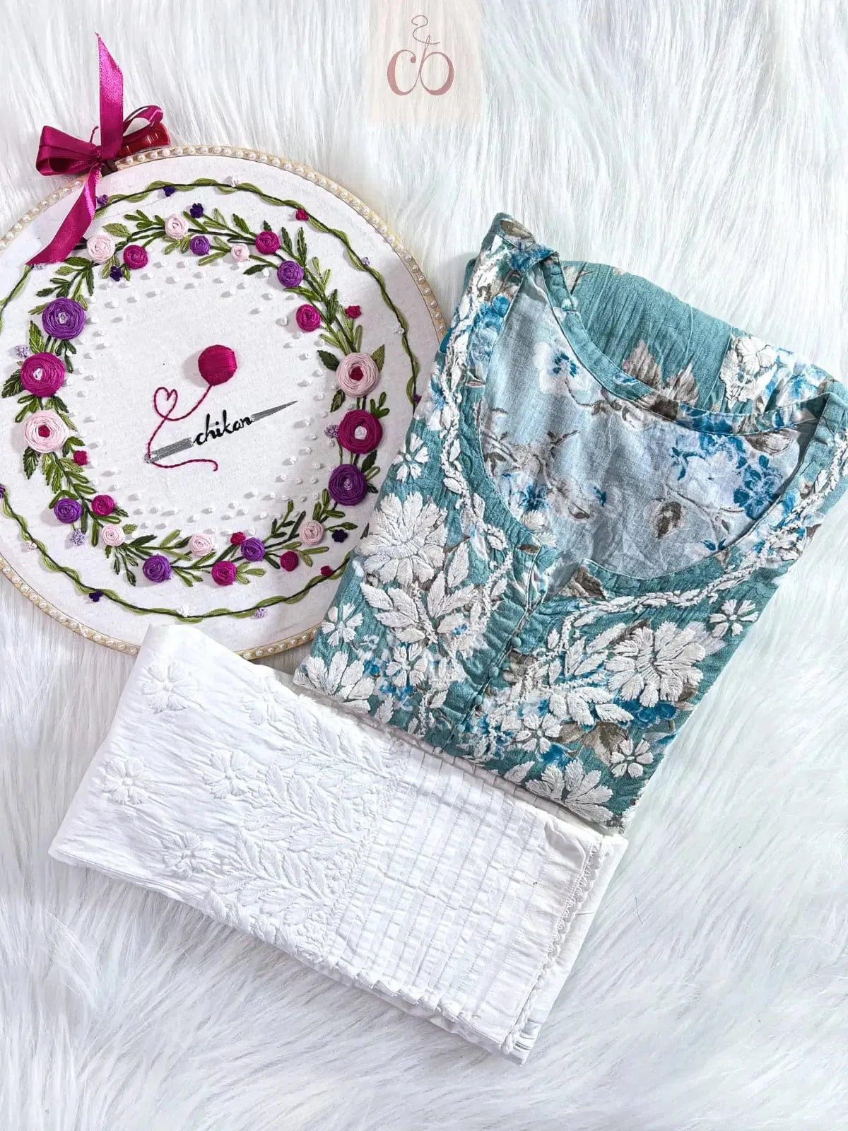 Short Mul gown with Lycra Pant💕 - chikankariofficial