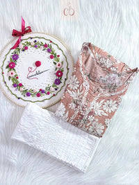 Short Mul gown with Lycra Pant💕 - chikankariofficial