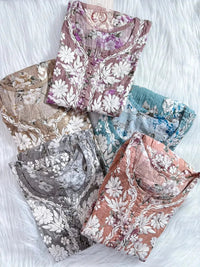 Short Mul gown with Lycra Pant💕 - chikankariofficial