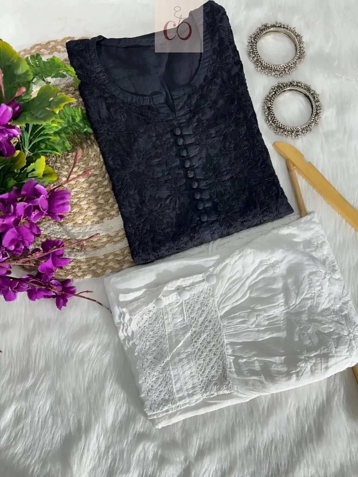 Slub Cotton Dyed Kurtis - chikankariofficial