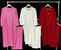 Small & Plus size Chikankari soft Rayon combo - chikankariofficial