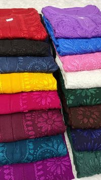 Small & Plus size Chikankari soft Rayon combo - chikankariofficial