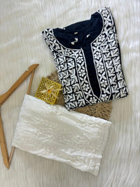 Soft & Breezy Elegant Modal Cotton Heavy kurtis - chikankariofficial