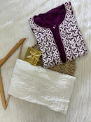 Soft & Breezy Elegant Modal Cotton Heavy kurtis - chikankariofficial