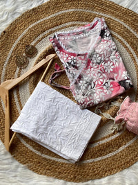 Soft Digital Print Rayon Side Dori Angrakha - chikankariofficial