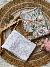 Soft Digital Print Rayon Side Dori Angrakha - chikankariofficial