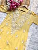 Soft Modal Gala buti Kurti - chikankariofficial