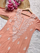 Soft Modal Gala buti Kurti - chikankariofficial