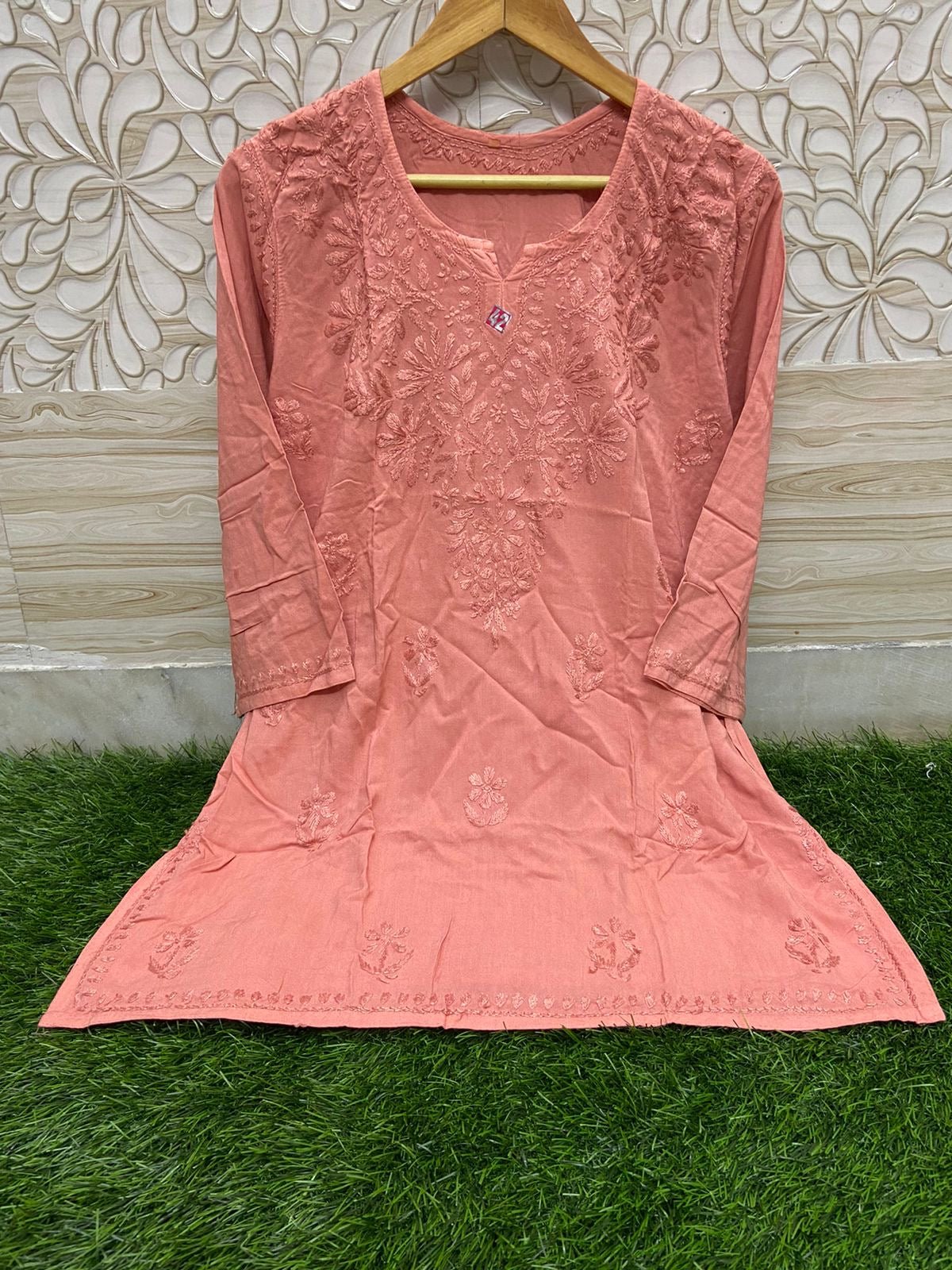 Soft Silky Rayon Short tops - chikankariofficial