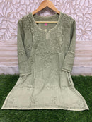 Soft Silky Rayon Short tops - chikankariofficial