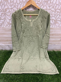 Soft Silky Rayon Short tops - chikankariofficial