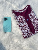 Soft straight Fit Short Top - chikankariofficial