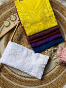 Special Light weight Dyed dobby Short Top - chikankariofficial