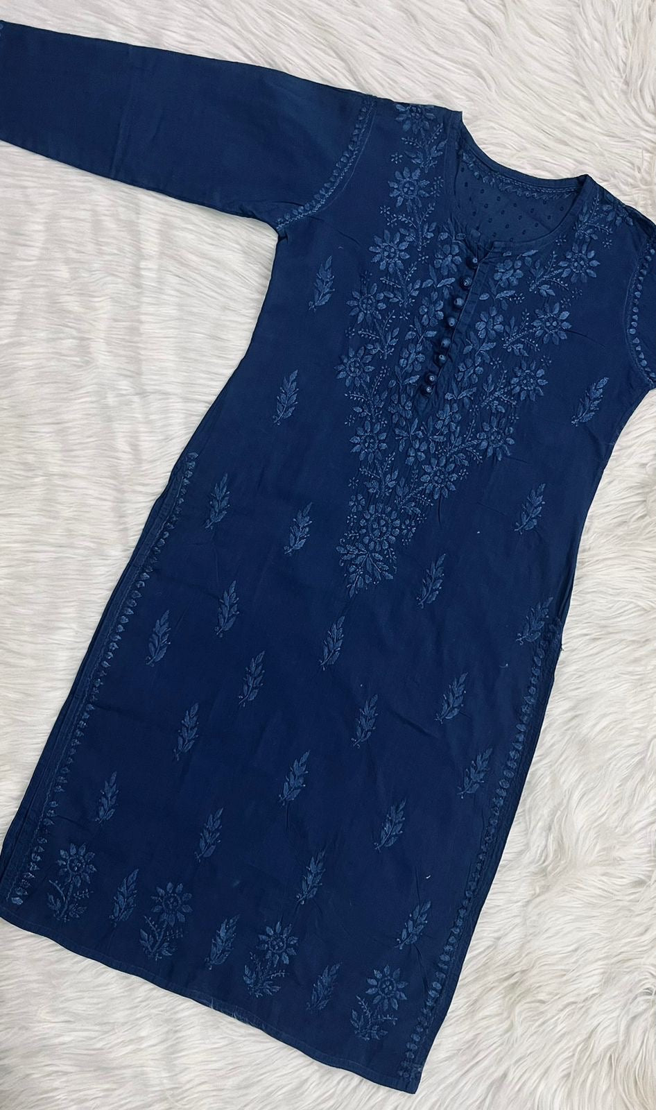 Special Sizes Dobby Cotton Kurts - chikankariofficial