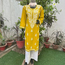 Straight Fir Rayon Kurtas - chikankariofficial