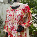 Straight fit rayon kurta - chikankariofficial