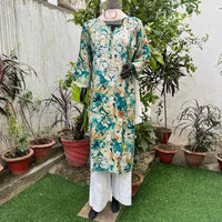 Straight fit rayon kurta - chikankariofficial