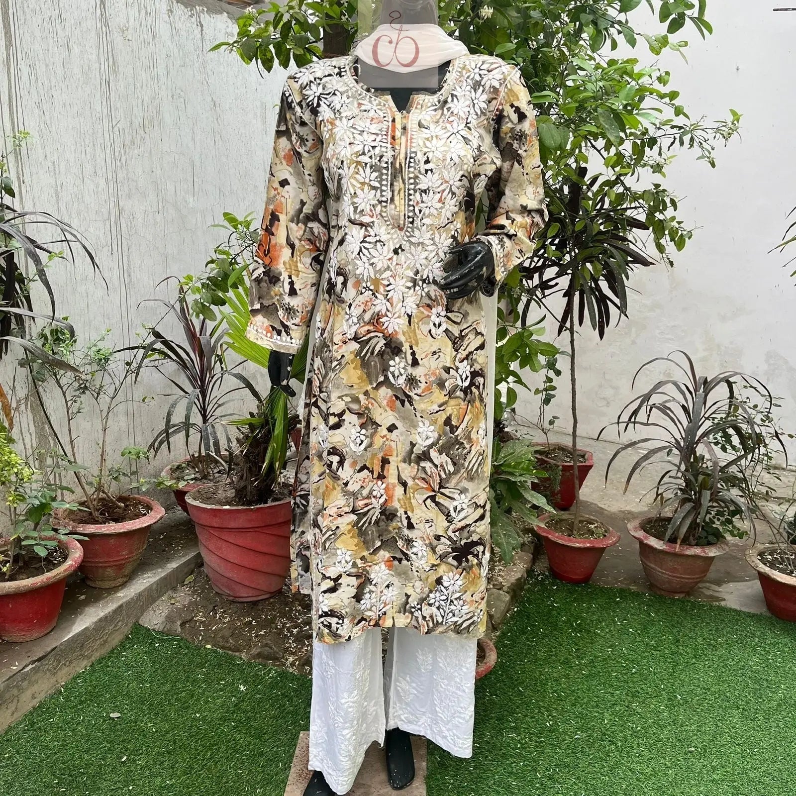 Straight fit rayon kurta