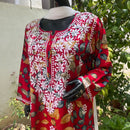 Straight Fit Rayon print kurtis - chikankariofficial