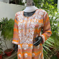 Straight Fit Rayon Riwayat Kurta - chikankariofficial