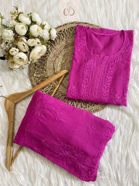 Summer Essential Dyed Chanderi Combo ( Neetu Special ) - chikankariofficial