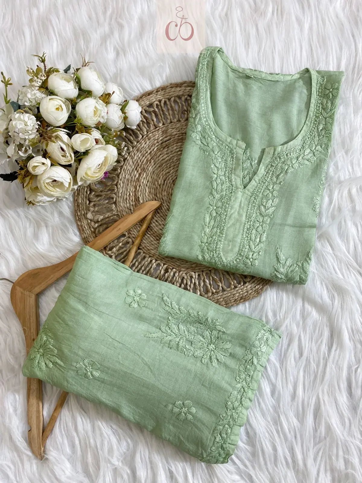 Summer Essential Dyed Chanderi Combo ( Neetu Special ) - chikankariofficial