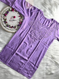 Summer Refreshing Rayon Short Tops - chikankariofficial