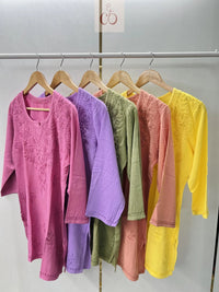 Summer Refreshing Rayon Short Tops - chikankariofficial