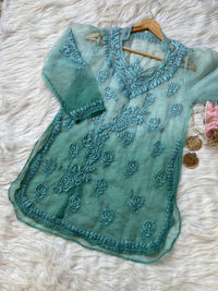 Summer Special Light Weight Ombre Dyed Short Top - chikankariofficial