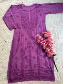 Super soft modal kurtis in beautiful colours - chikankariofficial