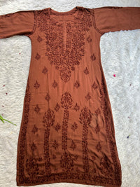 Super soft modal kurtis in beautiful colours - chikankariofficial