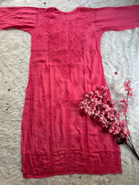 Super soft modal kurtis in beautiful colours - chikankariofficial